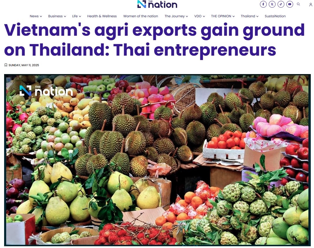 Thai entrepreneurs fear Vietnamese agriculture exports gain ground